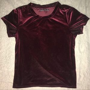 Abercrombie Red Velvet T-Shirt